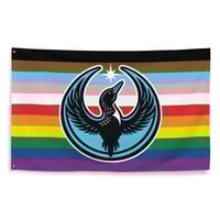 Minnesota Rebel Loon Flag - Rainbow Pride (12 Stripe Extended)
