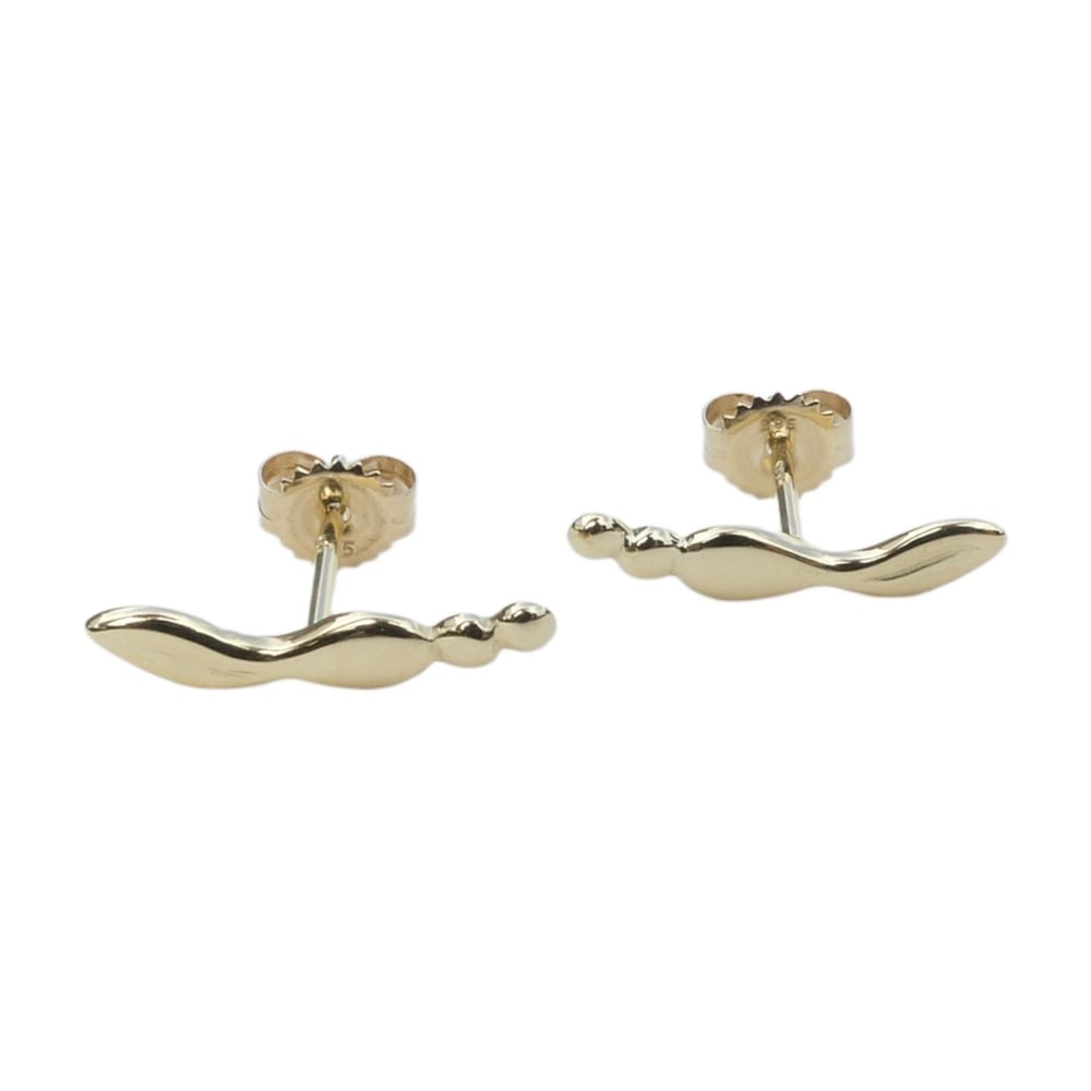 Image of Gold adelio earrings pair