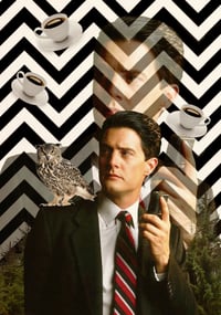 Image 2 of Collage Agente Cooper Twin Peaks 