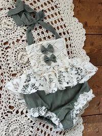 Image 2 of Sage Newborn Romper