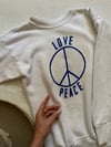 1960s LOVE/PEACE raglan sweatshirt