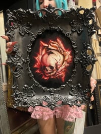 Image 2 of ‘DIE, MY DARLING’ [ Unique Miniature Print - { 1/1 } ] - Hand Embellished Museum Archival Print