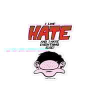 Image 3 of Peter Bagge's I LIKE HATE Sticker