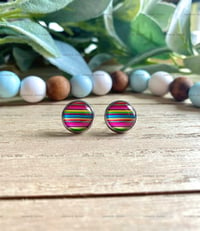 Image 1 of Serape Cabochon Studs