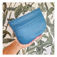 Image 1 of Flat Leather Pouch Clutch