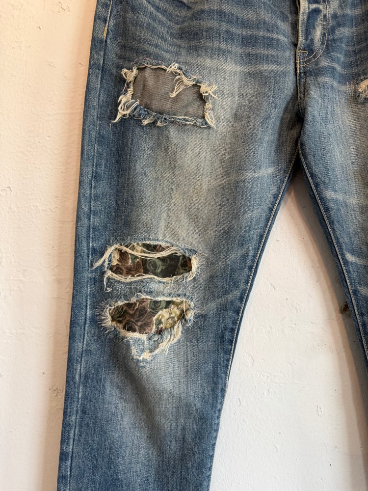Image of Hysteric Glamour Floral Patch Denim