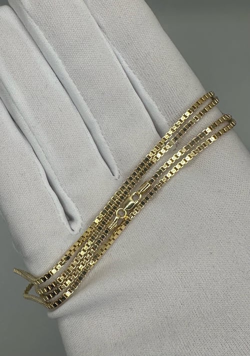 Image of 14K Yellow Gold Box Chain 22"
