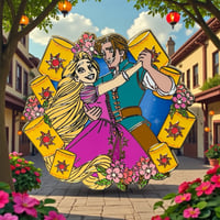 Image 1 of IN-STOCK - Gleam & Glow - Rapunzel & Flynn Dancing