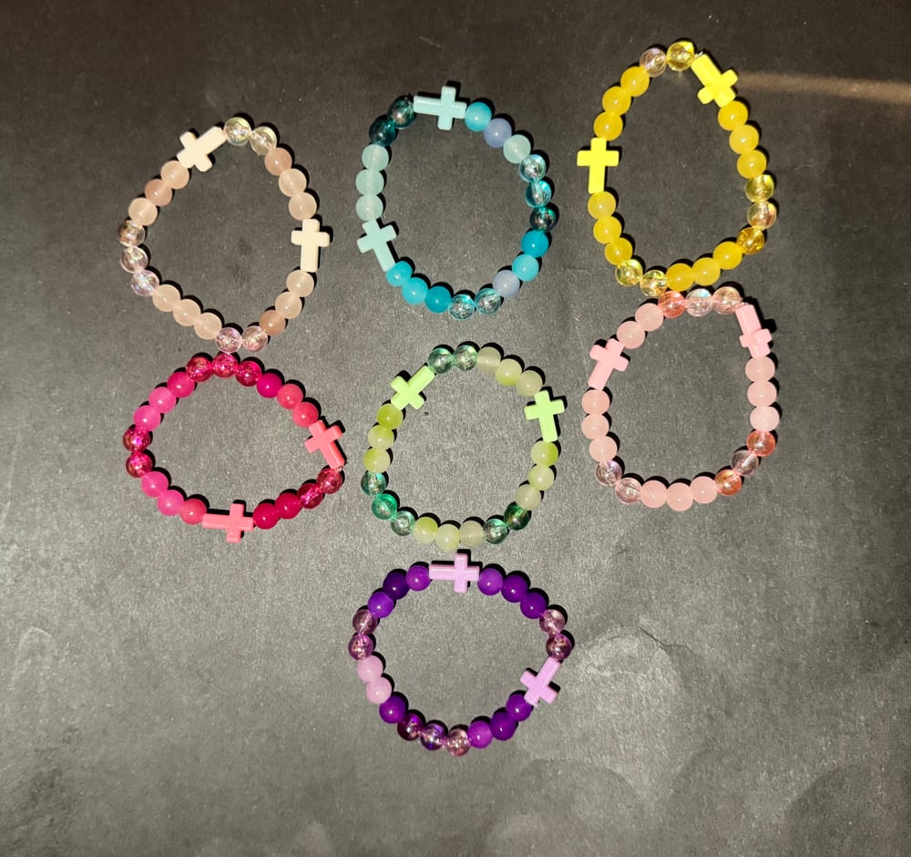 Image of Cross Bracelets - 7 colours 