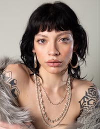 Image 2 of Big Silver Hoops