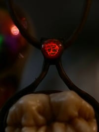 Image 9 of Demons Wisdom Tooth Pendant - glow in the dark brimstone, OOAK