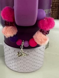 Image 2 of Cheshire Cat Tumbler Handle Charm | Wonderland Cup Handle Accessory