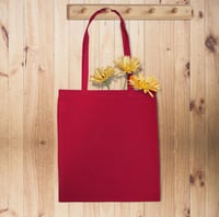 Image 4 of Red Tote Bag with Black "D" Logo *LIMITED*