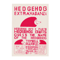 hedgehog extravaganza poster