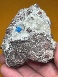 Image 2 of Large Cavansite On Matrix Specimen | India #2841