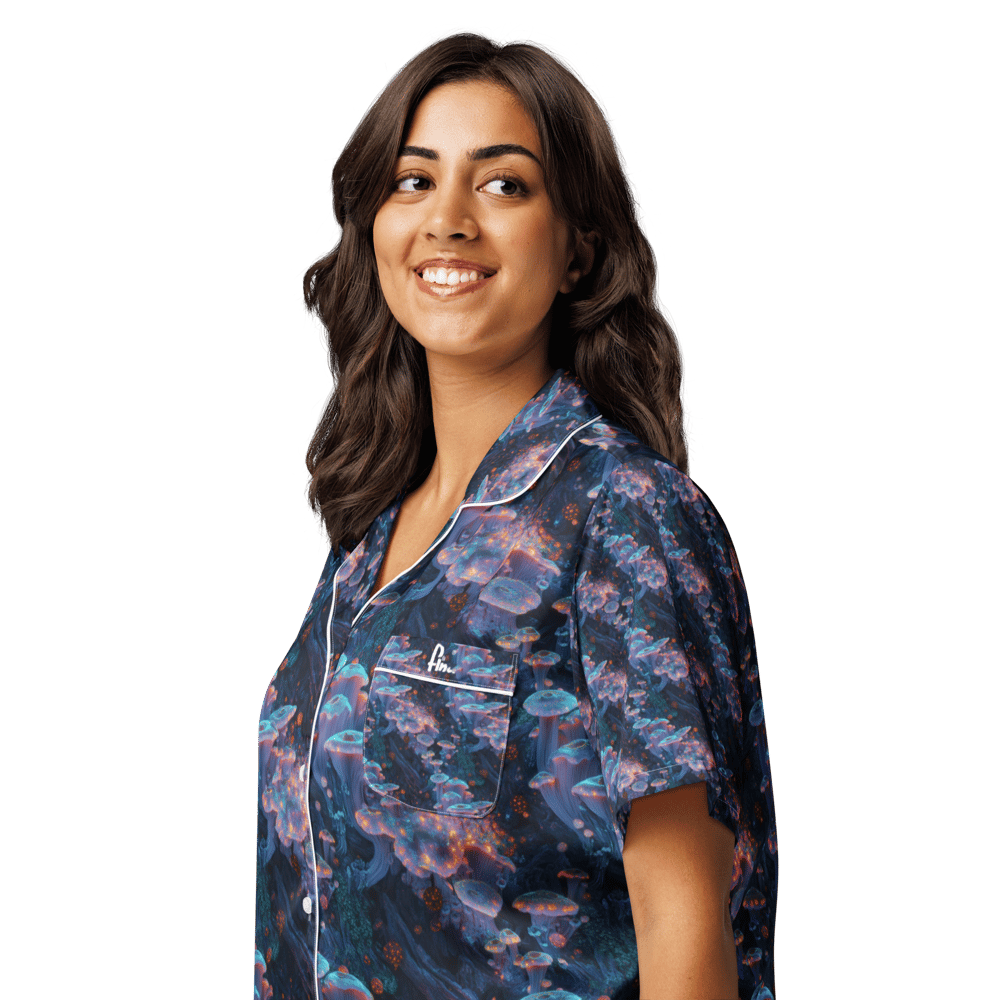 Image of Fungi Short sleeve Pyjama Top 