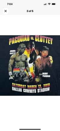 Image 3 of VTG Y2K Manny Pacquiao vs Joshua Clottey Boxing Tee Sz L