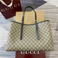 Image 1 of GG Canvas Large Tote