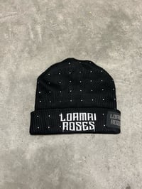 Image 2 of LR RHINESTONE BEANIE BLACK