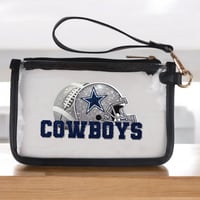 Cowboys Game Day Clear Wristlet