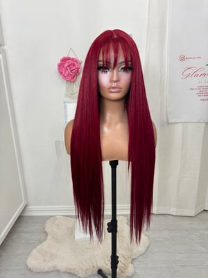 Image of Ruby bangs luxury pre cut lace (ready to ship) 