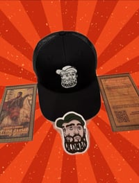 Image 5 of “OLDMANTAN” SNAPBACK [BLACK] (w/ glow in the dark logo thread)