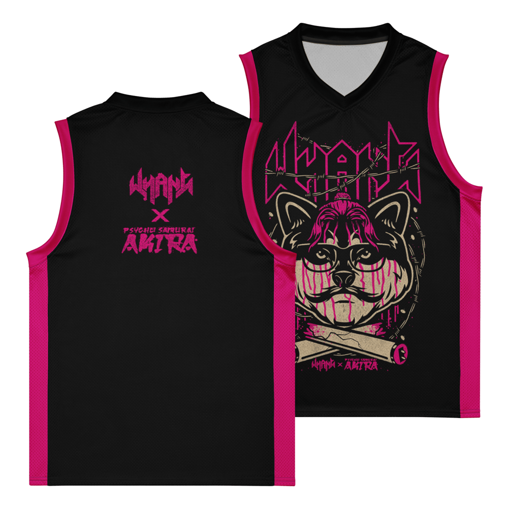 Image of WHANG x AKIRA basketball jersey pink