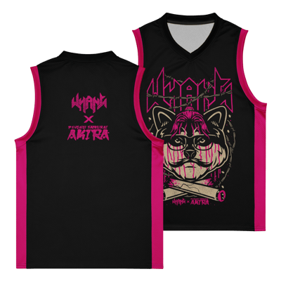 Image of WHANG x AKIRA basketball jersey pink
