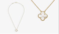 VCA Necklace - Gold/White 