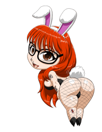 Image 1 of Cye bunny/ cow  chibi pin pre order link 