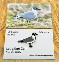 Image 1 of Laughing Gull - No.143 - UK Birding Pins