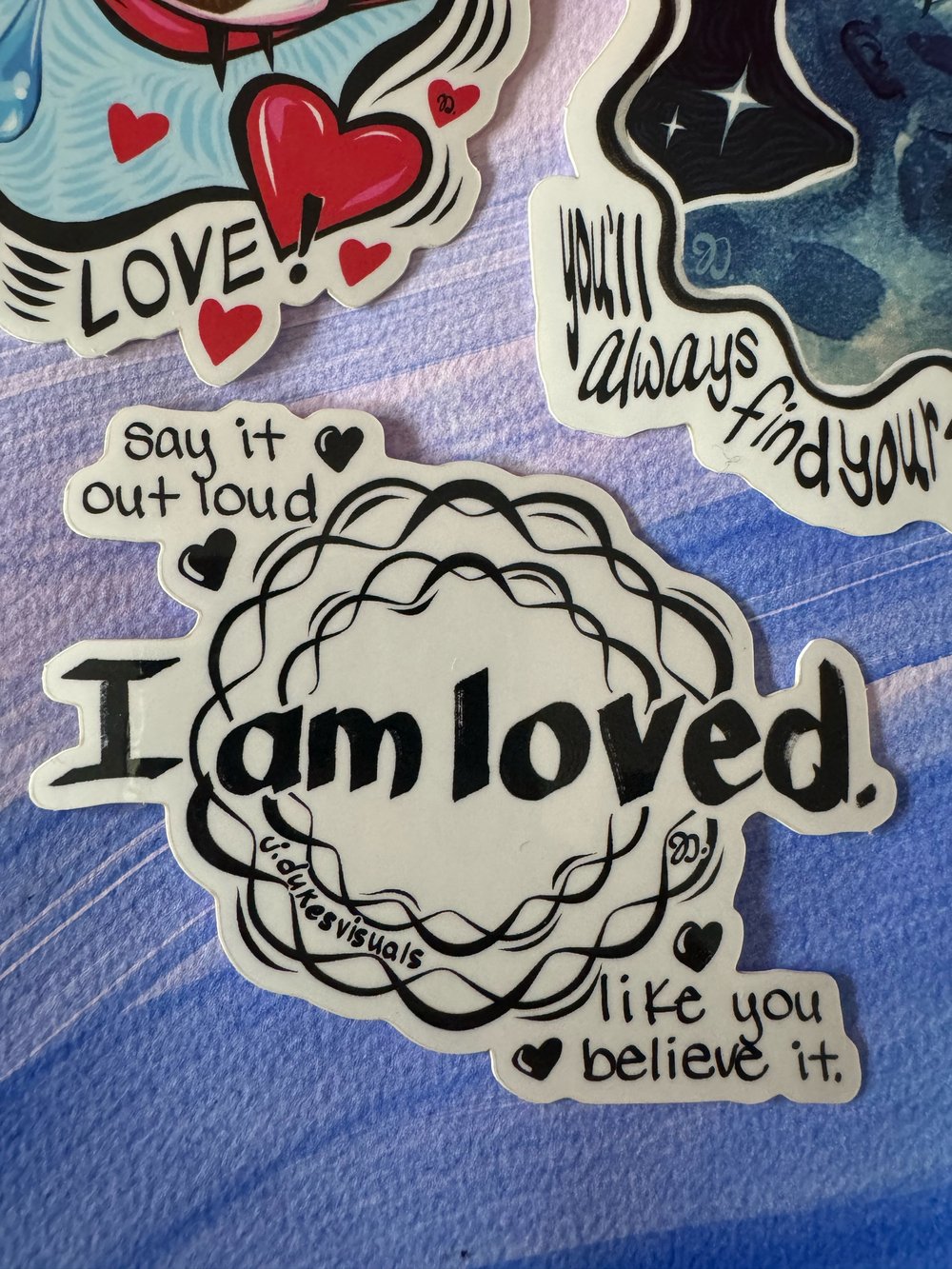 Love and Light Sticker Trio