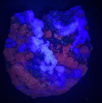 Image 16 of Green Fluorite & Druzy Quartz With UV Calcite Specimen #1840