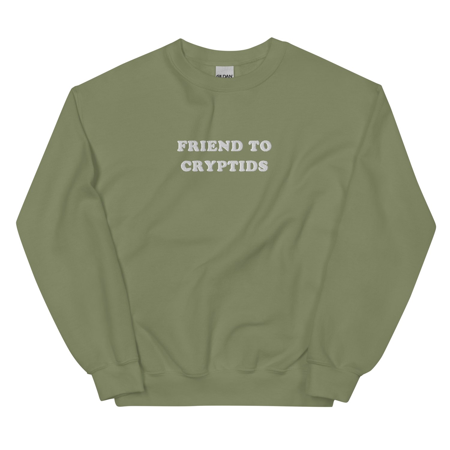 Image of Friend to Cryptids embroidered sweatshirt