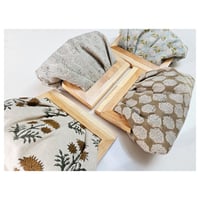 Image 1 of Pleated Linen Clutch