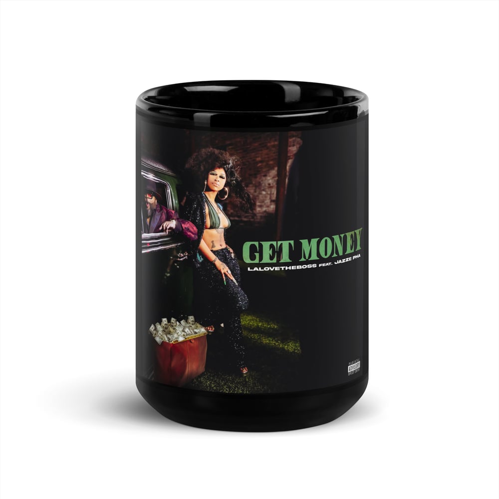 Image of Get Money Black Glossy Mug