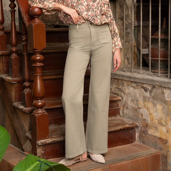 Image of Jean Gaspard Denim Kaki Clair