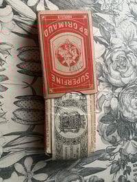 Image 4 of Jeu de 52 cartes Grimaud exposition universelle, coins argentés, emballage et boîtier