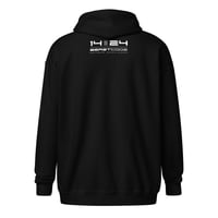 Image 2 of 1424 Unisex heavy blend zip hoodie - black