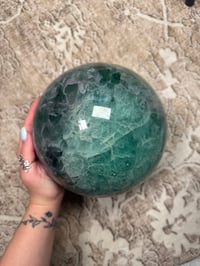 Image 7 of XXL 20LB RAINBOW FLUORITE SPHERE -CHINA- A