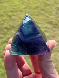 Image 8 of Rainbow Fluorite Crystal Pyramid #2285