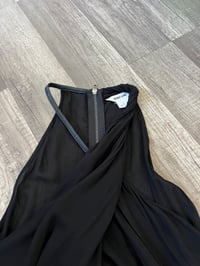 Image 4 of Helmut Lang black leather strip tank