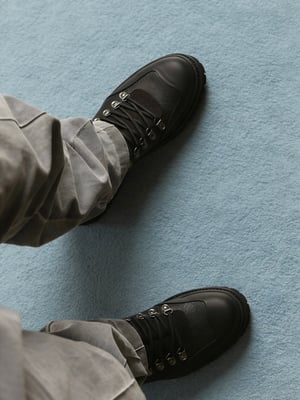 Men Lychee Nylon Boots 