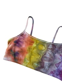 Image 6 of L (38) Cotton-Blend Strappy Bralette in Sno-Cone Ice Dye