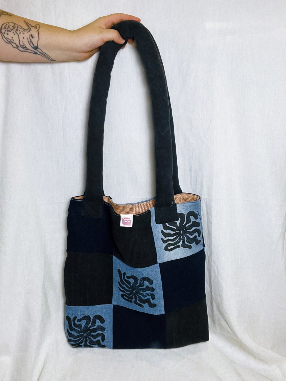 Image of denim patchwork BAG 01