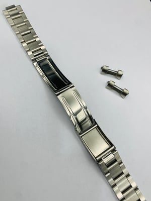 Image of 18mm Seiko curved lugs stainless steel gents watch strap,New.(MU-16)