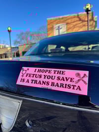 Image 3 of Trans Barista Bumper Sticker