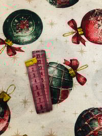 Image 4 of Hule Loneta Resinada - Navidad/Bolas - 6€/m