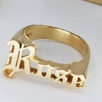 Image 7 of Custom Name Ring