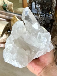 Image 2 of Clear Quartz Points Cluster Display Piece #2597